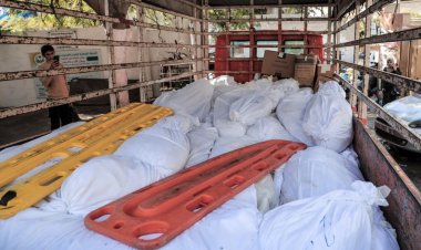 دفن 56شهيدا مجهول الهوية في مقبر جماعية بغزة