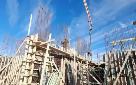 ‏بلدية #بلعا: صب قاعدة جدران المركز الصحي