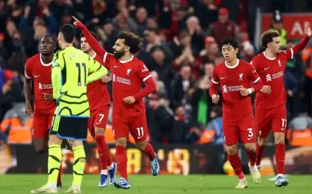 صلاح يمنح ليفربول نقطة صعبة أمام أرسنال