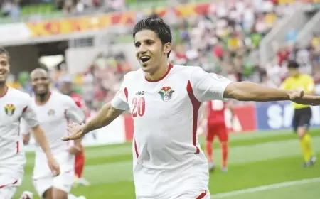 الأردن يستعين بـ "الهداف التاريخي" في كأس آسيا