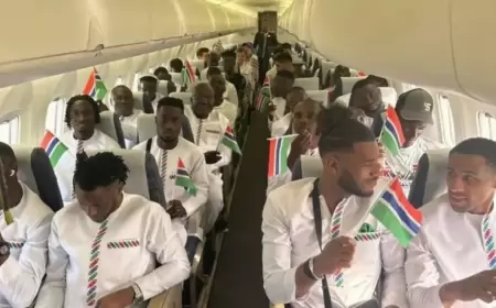 أمم إفريقيا.. طائرة غامبيا تُجبر على العودة بعد 9 دقائق من الإقلاع