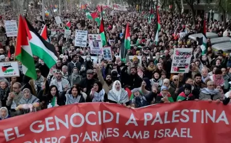 سانشيز يؤكد دعمه للتظاهرات المؤيدة لفلسطين في اسبانيا