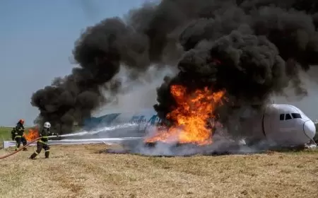 تحطم طائرة ركاب في مقاطعة بدخشان شمالي أفغانستان