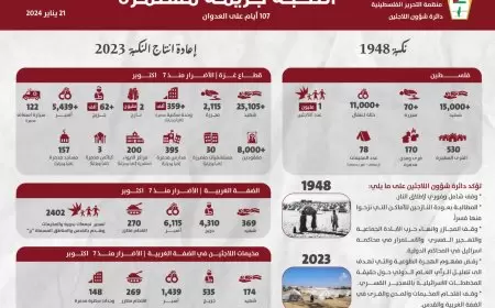 بيان صادر عن دائرة شؤون اللاجئين م.ت.ف (الاستهداف اليومي للمخيمات استكمال لحلقات النكبة الجديدة في كل الأرض الفلسطينية)