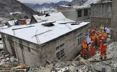 ارتفاع حصيلة ضحايا الانهيار الأرضي في الصين إلى 20 قتيلا وفقدان 24 آخرين
