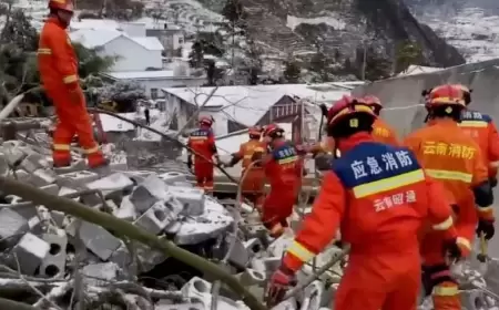 18 أسرة دُفنت تحت التراب.. انزلاق أرضي بالصين ومصرع 47 شخصا