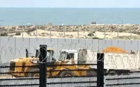 السلطات المصرية ترمم الجدار الفاصل بين مصر وقطاع غزة