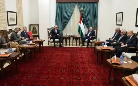 الرئيس عباس يستقبل مبعوث الأمين العام للأمم المتحدة