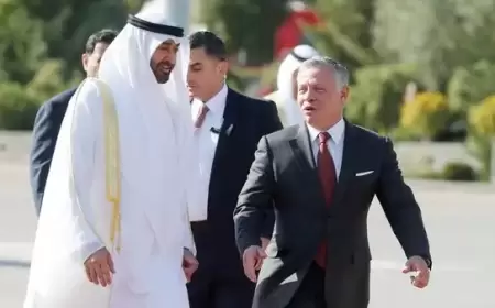 العاهل الأردني والرئيس الإماراتي يدعوان لتكثيف العمل لوقف إطلاق النار في غزة