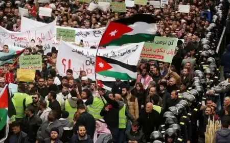 رايتس ووتش: حملة اعتقالات بالأردن ضد متظاهرين مؤيدين لفلسطين