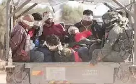 الاحتلال يعتقل عشرات المواطنين غرب مدينة غزة