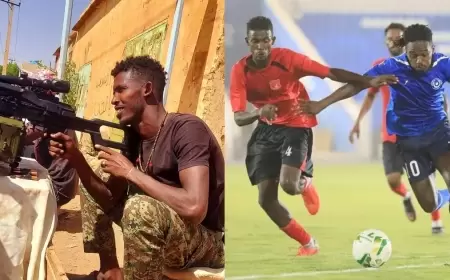 لاعب السودان يخلع قميص المنتخب.. ويحمل السلاح