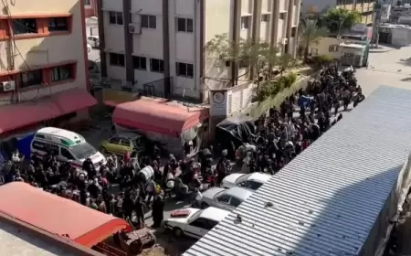 الاحتلال يجبر النازحين على إخلاء مستشفى ناصر في خانيونس