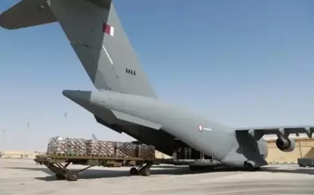 قطر ترسل طائرة مساعدات لغزة وتخلي دفعة جديدة من جرحى القطاع