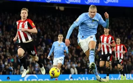 هالاند يقود مانشستر سيتي إلى تجاوز برنتفورد