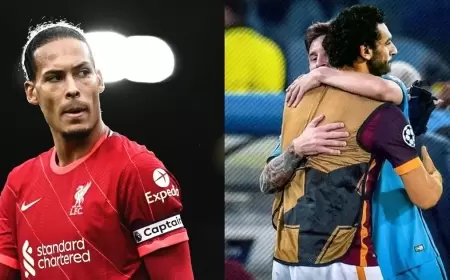 صلاح يلجأ إلى ميسي للسخرية من فان دايك
