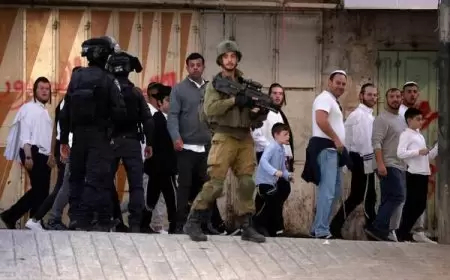 مسيرة استفزازية للمستوطنين في الخليل