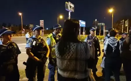 اعتقال نشطاء مؤيدين لفلسطين تظاهروا بميناء أسترالي