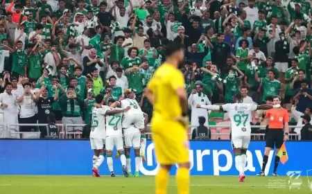 فراس البريكان ينهي ديربي الأهلي والاتحاد بـ34 دقيقة