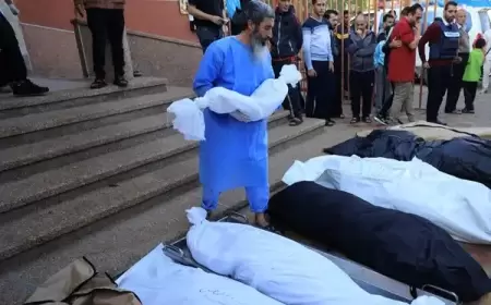 انتشال عشرات الجثامين من مقبرة جماعية بخان يونس