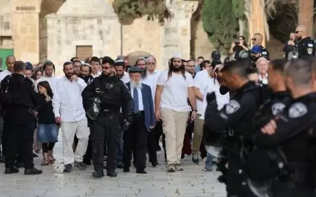 مستوطنون يقتحمون الأقصى تزامنًا مع احتفالاتهم بعيد الفصح اليهودي