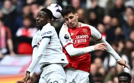 أرسنال ينجو بصعوبة من فخ توتنهام ويتشبث بالمنافسة