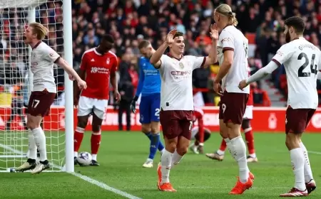 مانشستر سيتي يقترب من اللقب "الرابع" بثنائية في نوتنغهام