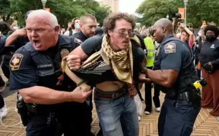 الشرطة الأميركية تعتقل عدداً من المتظاهرين ضد الحرب على غزة