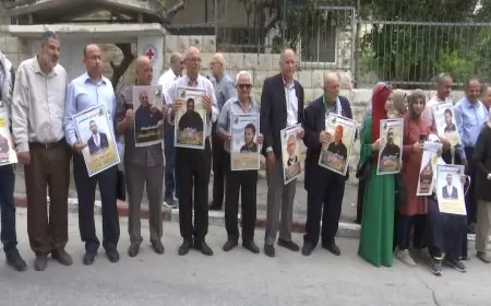 اعتصام في طولكرم دعما واسنادا للمعتقلين في سجون الاحتلال