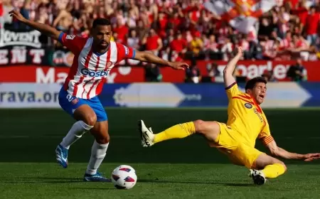 جيرونا يدهس برشلونة ويمنح ريال مدريد لقب الدوري الإسباني