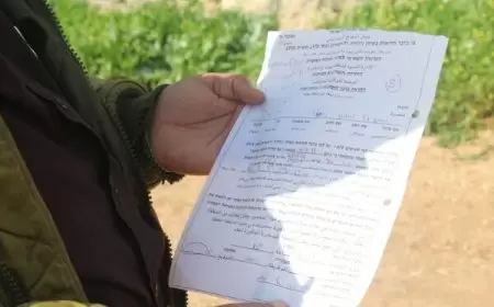 الاحتلال يخطر بهدم 5 مساكن وحظيرة أغنام في أريحا