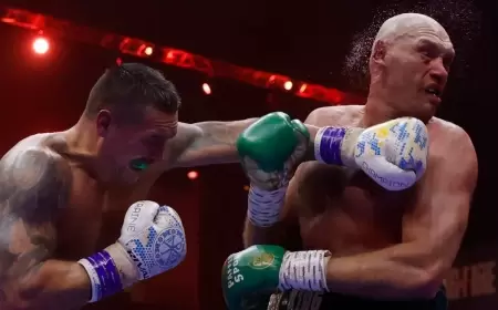 أوسيك يهزم فيوري ويصبح بطل العالم بلا منازع في "حلبة النار"