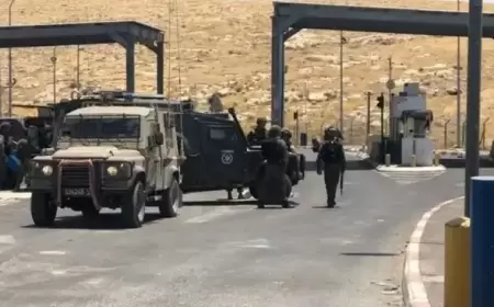 الاحتلال يغلق حاجز الكونتينر في بيت لحم