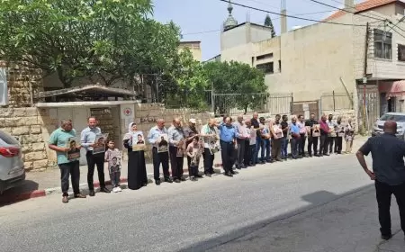 وقفة إسناد للمعتقلين في سجون الاحتلال بطولكرم