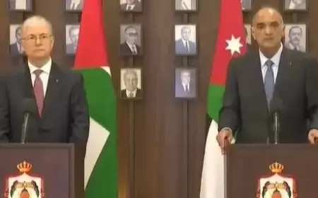 رئيس الوزراء ونظيره الأردني: حل الدولتين المدخل الوحيد كي تنعم المنطقة بالاستقرار