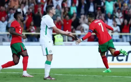 رونالدو يعزز رقمه القياسي في فوز البرتغال على إيرلندا