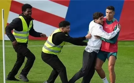 رونالدو أثار "جنونهم".. الألمان يقتحمون تدريبات البرتغال