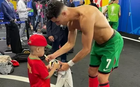 رونالدو يحقق حلم لاجئ سوري مصاب بورم خبيث