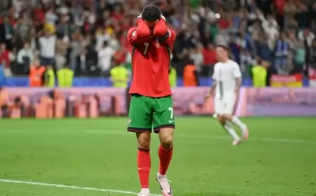 قلب رونالدو نبض 180 مرة في آخر دقيقة أمام سلوفينيا