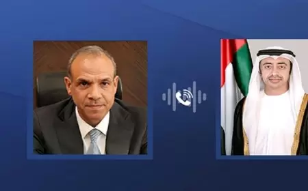 عبد الله بن زايد يجري محادثات مع وزير الخارجية المصري الجديد