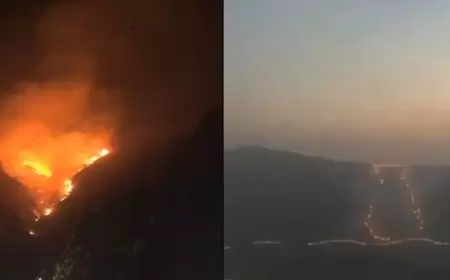 السعودية.. حريق كبير بعقبة الملك فهد في ⁧منطقة الباحة وفرق الإطفاء تكافح للسيطرة عليه