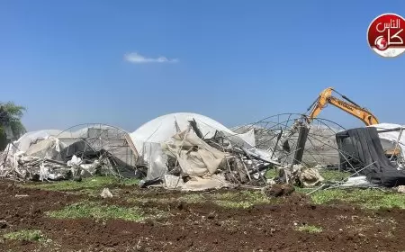 الاحتلال يهدم منزلين ويجرف دفيئات زراعية شمال طولكرم