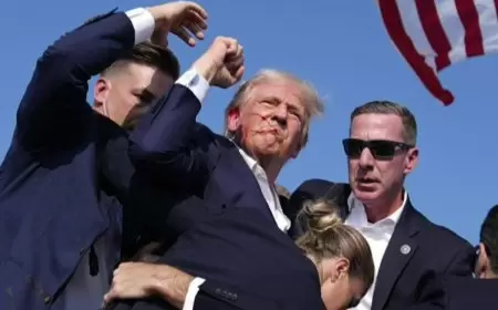 إصابة ترمب في إطلاق نار أثناء إلقائه كلمة بتجمع انتخابي