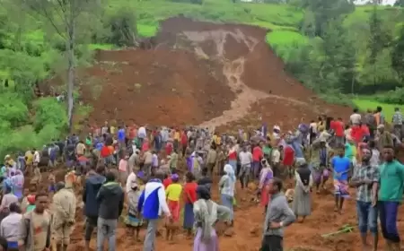 55 قتيلا في انزلاقات للتربة أعقبت أمطارا غزيرة بإثيوبيا