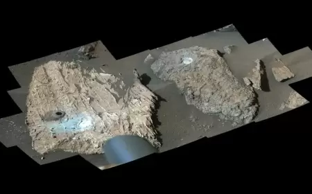 روبوت مريخي يأخذ عيّنة من صخرة قد تحوي أدلة على حياة جرثومية