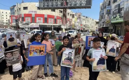 وقفة دعم وإسناد للمعتقلين ونصرة لقطاع غزة في جنين