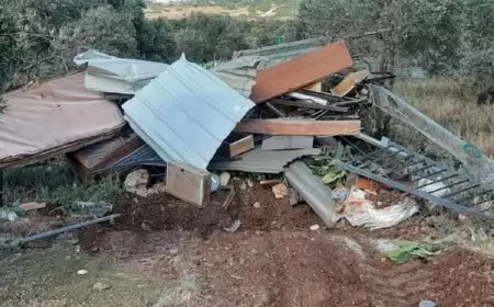 الاحتلال يهدم غرفة زراعية في يتما جنوب نابلس