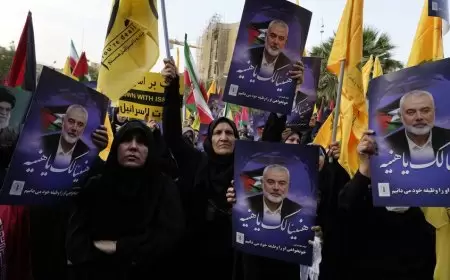 بدء مراسم تشييع هنية في طهران