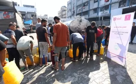 استمراراً للجسر الإغاثي  بنك فلسطين يساهم في توفير مياه صالحة للشرب بمراكز الإيواء في شمال قطاع غزة بالشراكة مع مؤسسة التعاون