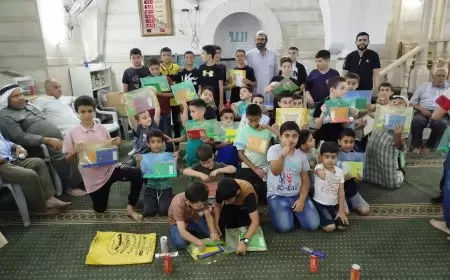 مديرية اوقاف طولكرم تكرم طلاب التحفيظ في كفر عيوش